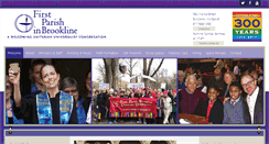 Desktop Screenshot of firstparishinbrookline.org